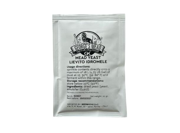 George's Gjær for mjød 18 L (15–30°C) George's Mead 