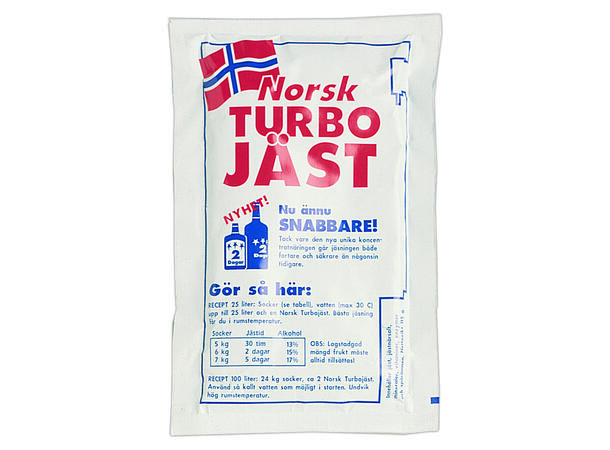 Norsk Turbogjær 6 kg – opptil 25 L Rask og kraftig gjær for 25 liter 