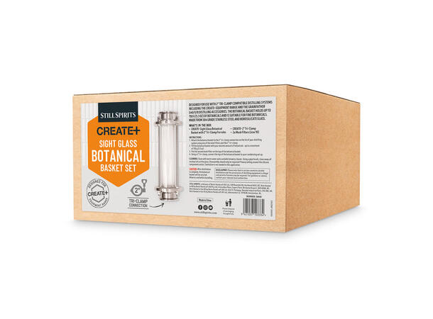 Sight Glass Botanical Basket Set 2" Tri-Clamp inspeksjonsglass 