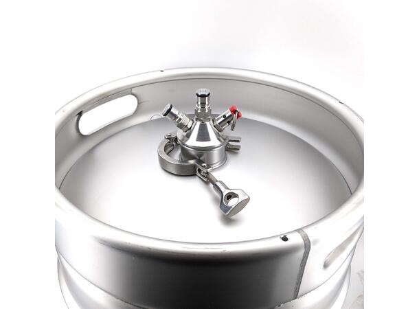 Ball Lock Adapter for Bryggerifat 2" Tri-Clover Commercial Keg Adaptor 