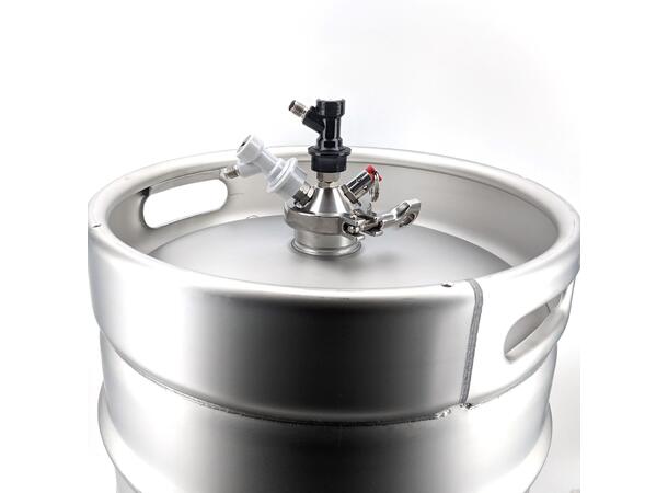 Ball Lock Adapter for Bryggerifat 2" Tri-Clover Commercial Keg Adaptor 