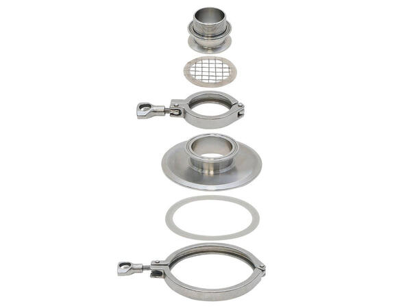 GF Adaptersett for G40/G70 til T500 Reflux-kondensator 