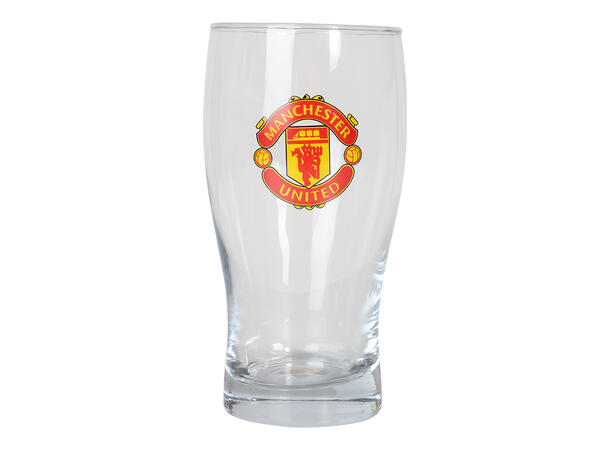 Manchester United Pint Glass Offisielt Lisensiert 