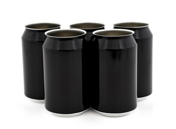 330 ml sort ølboks - 216 stk lokk ikke inkludert 