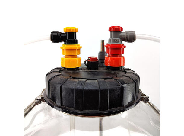 Duotight 8mm Ball Lock for CO2 - Rød ball lock m/ hurtigkobling 8mm (5/16") 