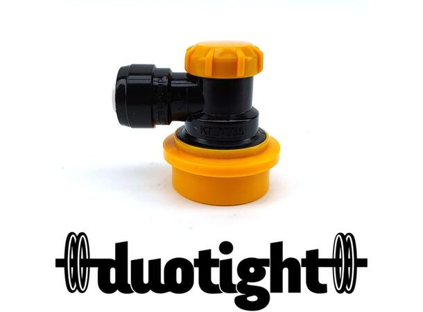 Duotight 8mm Ball Lock for øl - gul ball lock m/ hurtigkobling 8mm (5/16") 