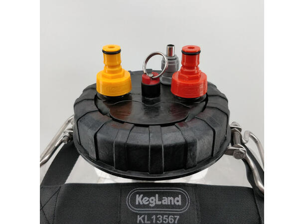 Gul ball lock tilkobling for FermZilla trykksett til FermZilla gjæringstanker 