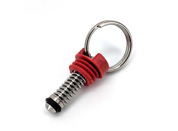 Overtrykksventil Rød (2,5bar / 35psi) for Corneliusfat, CO2 Regulator m.m 