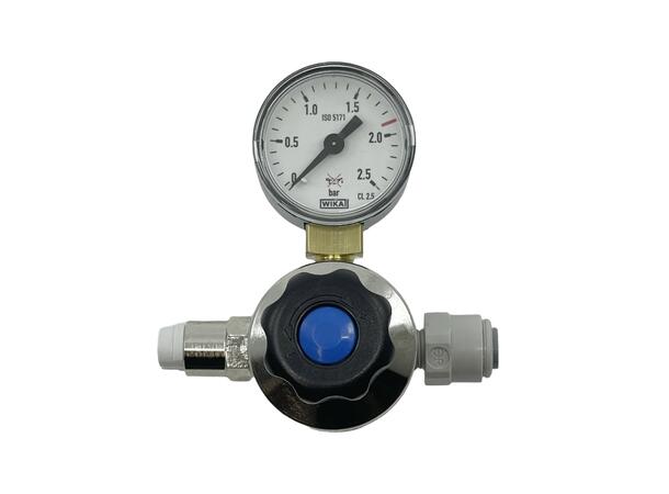Oxyturbo Minor O2 - Oksygen regulator med manometer og 1/4" Hurtigkobling 