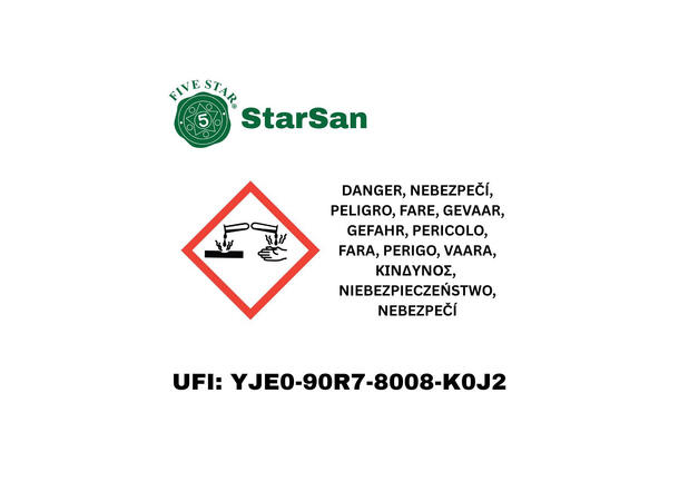 Star San 3.79 liter (1 Gallon) Desinfiseringsmiddel 