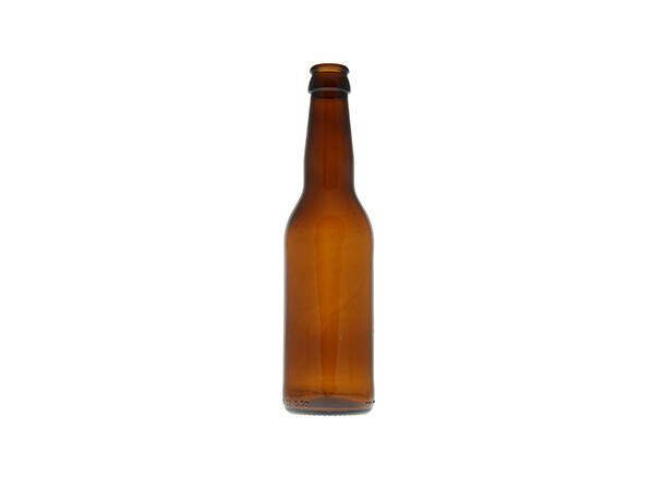 0,33 liter Brun Glassflaske Longneck 26 mm kronekapsel Ølflaske 