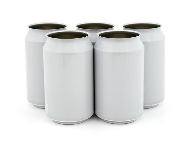 440ml Ølboks hvite - 162stk lokk ikke inkludert 