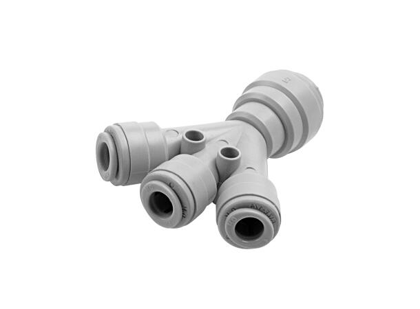 Fordeler 4 utganger 3/8" - 1/4"(1->3) Hurtigkobling - ATHWD0604 