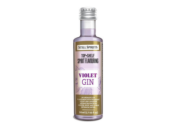 SS Top Shelf Violet Gin Lavendel og fiol med sitruspreg 