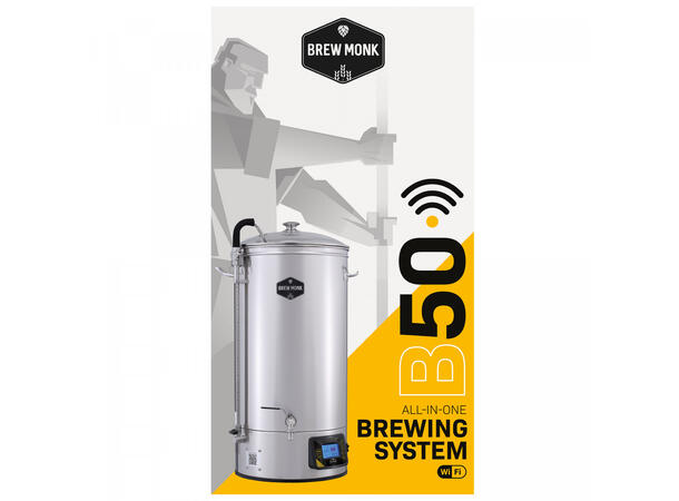 Brew Monk B50 Wi-Fi bryggesystem Alt-i-ett Wi-Fi system 52L, 3000W 