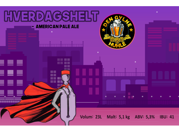 Hverdagshelt Allgrain ølsett 23 liter, APA 