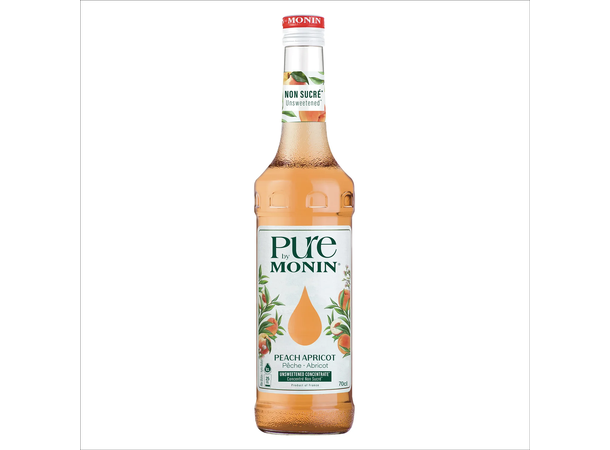 Pure by Monin Peach Apricot - 0,7 L Frisk smak av Ferske og Aprikos 