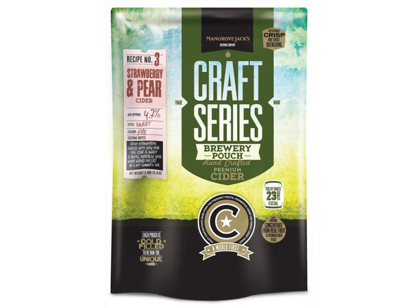 Craft Series Strawberry Pear Cider 2,4kg cider med jordbær og pæresmak 