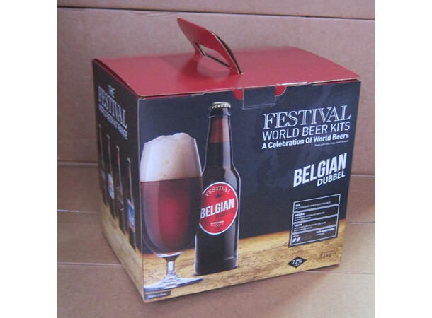 Festival World Belgian Dubbel 3,6 kg Mørk belgisk, smak av plomme og nellik 