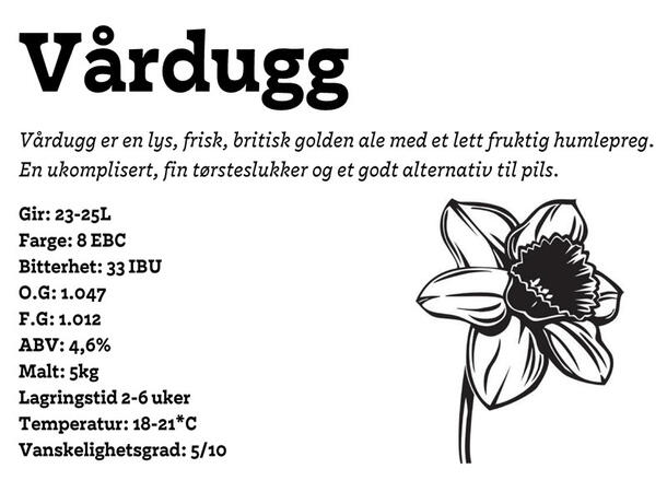 Vårdugg maltsett 23L Lys maltsett i golden ale-stil 