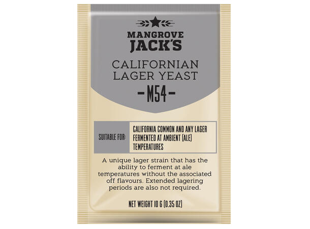 M54 California Lager 10g Mangrove Jack's Tørrgjær til øl 