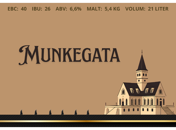 Munkegata Allgrain ølsett 21 liter, Belgisk Dubbel 