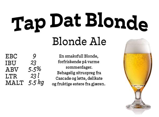 Tap Dat Blonde Allgrain ølsett 23 lliter, Blonde Ale 