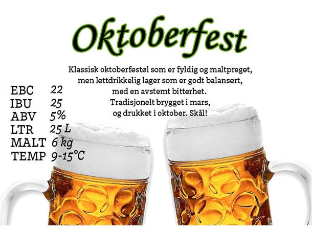 Oktoberfest- Märzen Allgrain ølsett 25 liter, Märzen